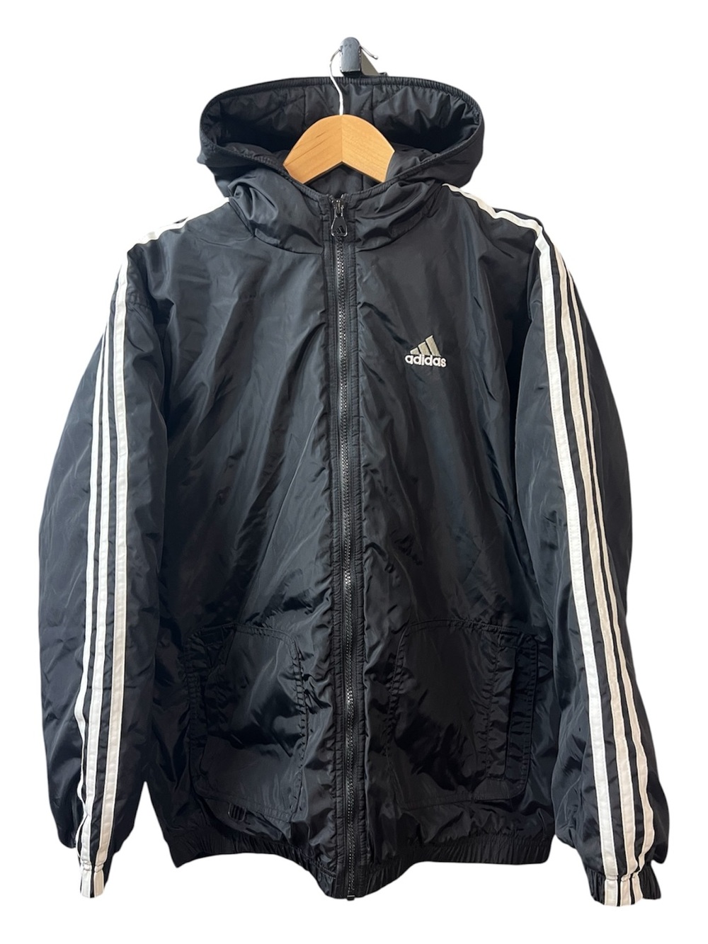 Adidas Puffer Jacket Youth Size Xl 18/20 Black